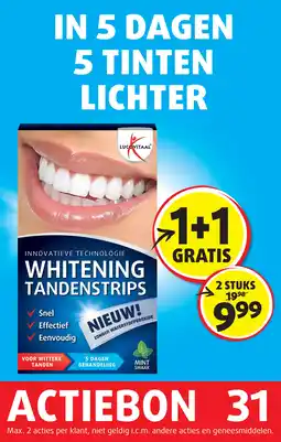 Lucovitaal Whitening Tandenstrips aanbieding
