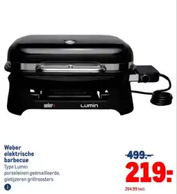 Makro Weber elektrische barbecue aanbieding