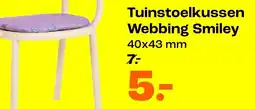 Kwantum Tuinstoelkussen Webbing Smiley aanbieding
