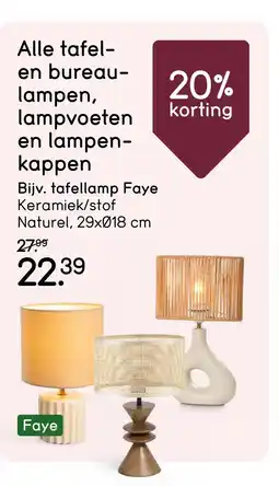 Leen Bakker Bekijk Alle tafel en bureaulampen, lampvoeten en lampenkappen aanbieding