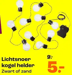 Kwantum Lichtsnoer kogel helder aanbieding