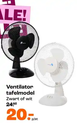 Kwantum Ventilator tafelmodel aanbieding