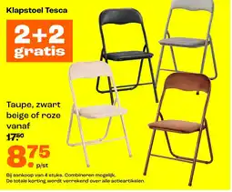 Kwantum Klapstoel Tesca aanbieding