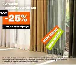 Kwantum 80 meest populaire gordijnen aanbieding
