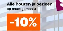 Kwantum Alle houten jaloezieën aanbieding