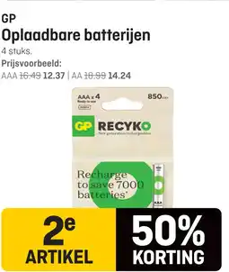 Hubo GP Oplaadbare batterijen aanbieding
