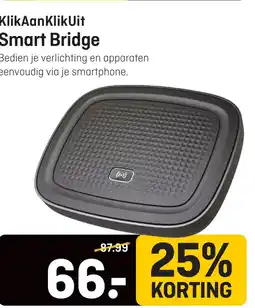 Hubo KlikAanKlikUit Smart Bridge aanbieding