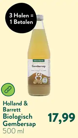 Holland & Barrett Biologisch Gembersap aanbieding