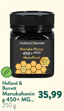 Holland & Barrett Manukahoning 450+ MGO Monofloraal aanbieding