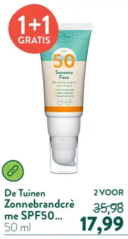Holland & Barrett Zonnebrandcrème SPF50 Gezicht aanbieding