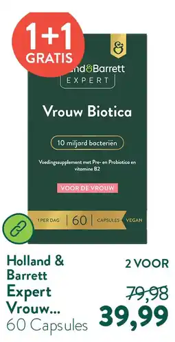 Holland & Barrett Expert Vrouw Biotica aanbieding