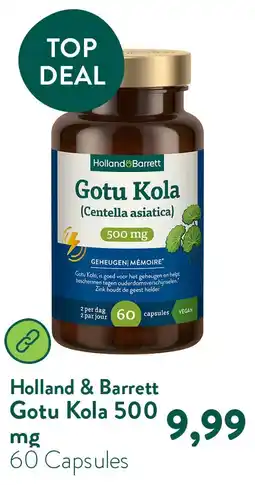 Holland & Barrett Gotu Kola 500 mg aanbieding