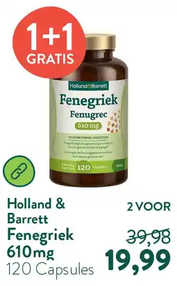 Holland & Barrett Fenegriek 610mg aanbieding