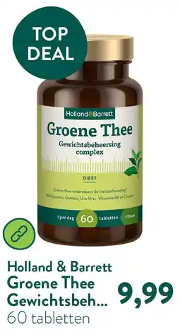 Holland & Barrett Groene Thee Gewichtsbeheersing aanbieding