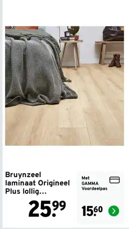 GAMMA Bruynzeel laminaat Origineel Plus lollig lichtbruin aanbieding