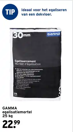 GAMMA GAMMA egalisatiemortel aanbieding