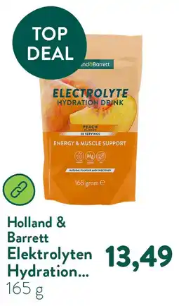 Holland & Barrett Elektrolyten Hydration Drink Perzik - 165g aanbieding