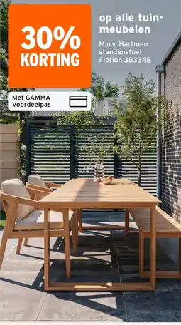 GAMMA op alle tuin- meubelen aanbieding