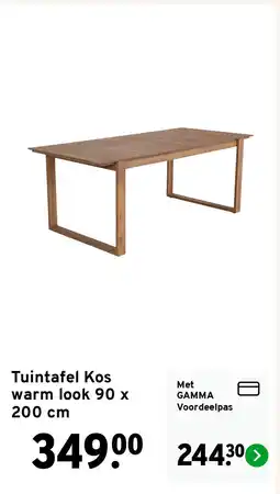 GAMMA Tuintafel Kos warm look 90 x 200 cm aanbieding