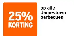 GAMMA op alle Jamestown barbecues aanbieding