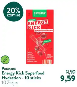 Holland & Barrett Energy Kick Superfood Hydration - 10 sticks aanbieding