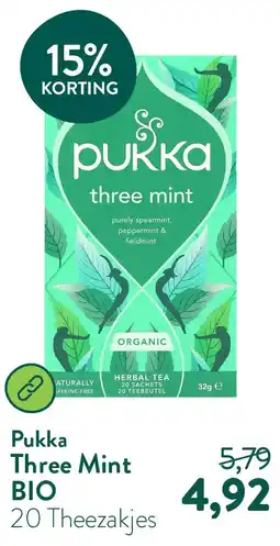 Holland & Barrett Three Mint BIO aanbieding