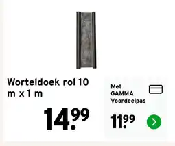 GAMMA Worteldoek rol 10 m x 1 m aanbieding
