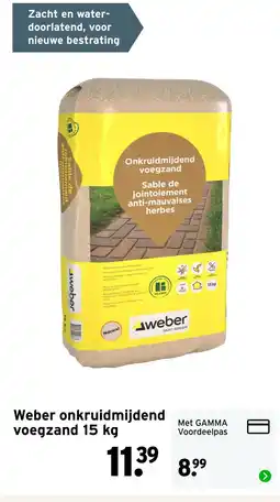 GAMMA Weber onkruidmijdend voegzand aanbieding