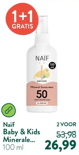 Holland & Barrett Baby & Kids Minerale Zonnebrandspray SPF50 aanbieding