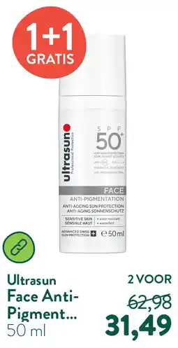Holland & Barrett Face Anti-Pigment SPF50 Zonnebrandlotion aanbieding