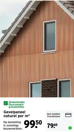 GAMMA Gevelpaneel naturel aanbieding