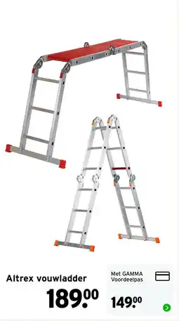 GAMMA Altrex vouwladder aanbieding