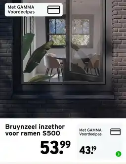 GAMMA Bruynzeel inzethor voor ramen S500 aanbieding