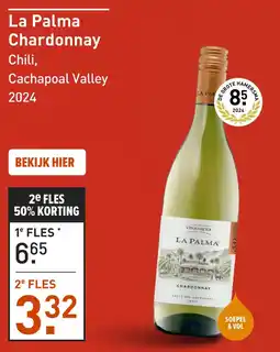 Gall & Gall La Palma Chardonnay 75CL aanbieding
