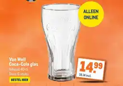Makro Van Well Coca-Cola glas aanbieding