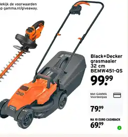 GAMMA Black+Decker grasmaaier 32 cm aanbieding