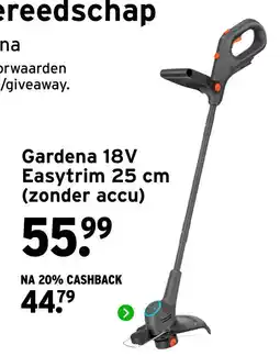 GAMMA Gardena 18V Easytrim 25 cm (zonder accu) aanbieding