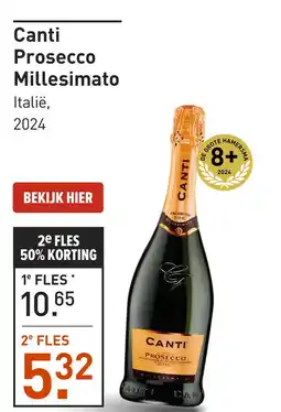 Gall & Gall Canti Prosecco Millesimato 75CL aanbieding