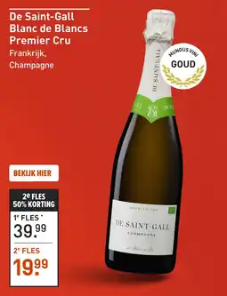 Gall & Gall De Saint-Gall Blanc de Blancs Premier Cru 75CL aanbieding