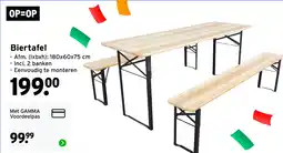 GAMMA Biertafel aanbieding