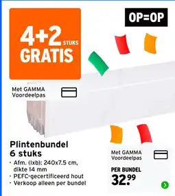 GAMMA Plintenbundel 6 stuks aanbieding