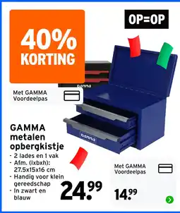GAMMA GAMMA metalen opbergkistje aanbieding