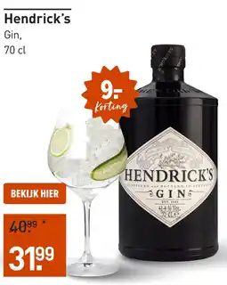 Gall & Gall Hendrick's 70CL aanbieding