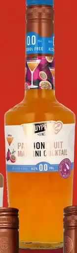 Gall & Gall De Kuyper Passionfruit Martini 0.0% 50CL aanbieding