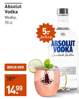 Gall & Gall Absolut Vodka 70CL aanbieding