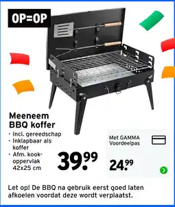 GAMMA Meeneem BBQ koffer aanbieding