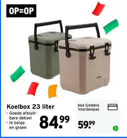 GAMMA Koelbox 23 liter aanbieding