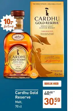 Gall & Gall Cardhu Gold Reserve 70CL aanbieding