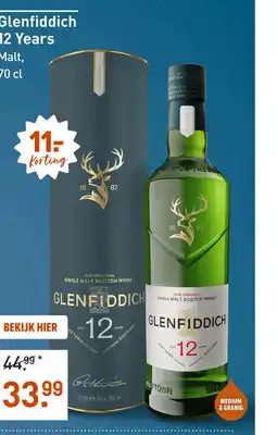 Gall & Gall Glenfiddich 12 Years 70CL aanbieding