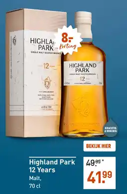 Gall & Gall Highland Park 12 Years 70CL aanbieding